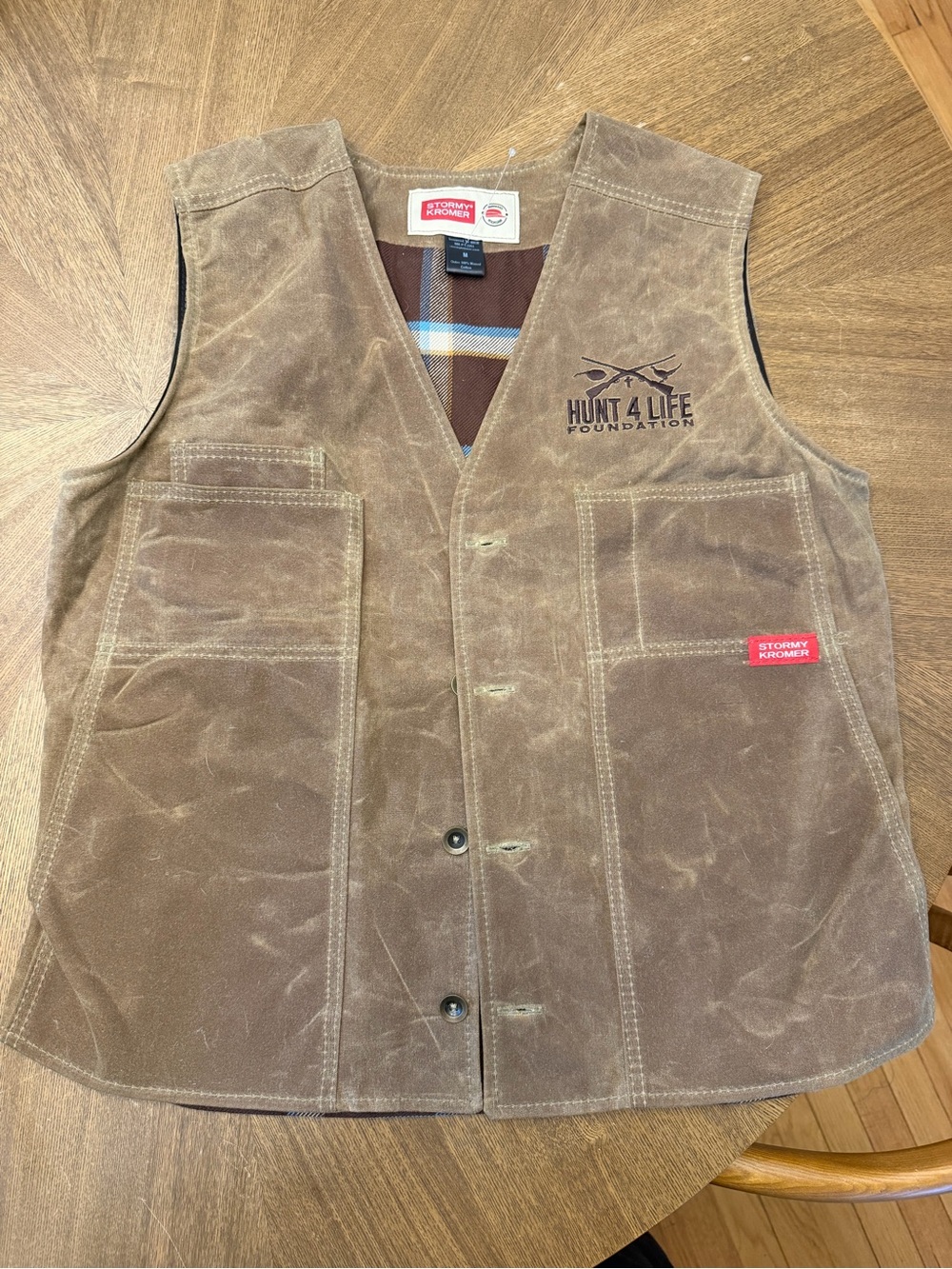 Hunt 4 Life Foundation Brown Waxed Canvas Men's Vest